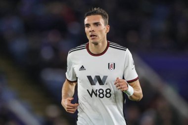 Premier Lig maçı sırasında Fulham 'dan Joo Palhinha # 26 King Power Stadyumu' nda Leicester City Fulham 'a karşı, 3 Ocak 2022