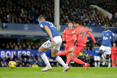 Brighton & Hove Albion 'dan Kaoru Mitoma Premier Lig maçında Everton, Brighton ve Hove Albion' a karşı 3 Ocak 202 'de Goodison Park, Liverpool' da 0-1 'lik skorla gol attı.