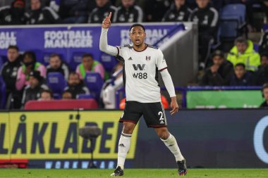 Premier Lig maçı sırasında Fulham 'dan Kenny Tete # 2 King Power Stadyumu' nda Leicester City Fulham 'a karşı, 3 Ocak 202