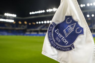 Goodison Park 'ın genel görünümü, Everton' ın Home of Everton maçı öncesinde Everton, Brighton ve Hove Albion 'a karşı Goodison Park, Liverpool, İngiltere, 3 Ocak 202