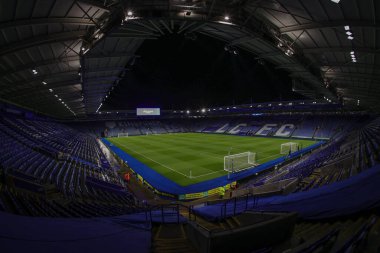 King Power Stadyumu 'nun genel görüntüsü, Leicester City Premier League maçı öncesinde King Power Stadyumu' nda Leicester City 'ye karşı Fulham maçı, 3 Ocak 202