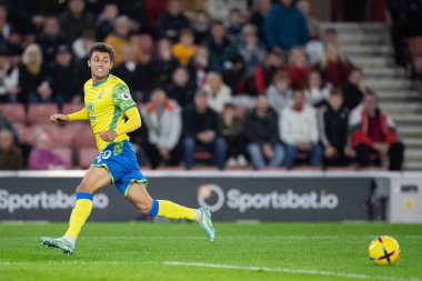 Nottingham Ormanı 'ndan Brennan Johnson # 20 Premier League maçında Southampton Nottingham Ormanı' na karşı St Mary Stadyumu, Southampton, İngiltere 'de 4 Ocak 202' de oynanan maçta takımına gol atma hakkı verdi.