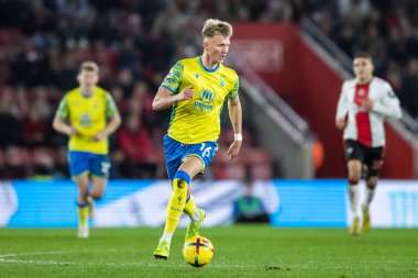 Nottingham Ormanı 'ndan Sam Surridge # 16 Premier League maçı sırasında Southampton, Nottingham Ormanı' na karşı St Mary Stadyumu, Southampton, İngiltere, 4 Ocak 202
