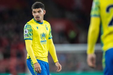 Nottingham Forest 'tan Morgan Gibbs-White # 10 Premier League maçı sırasında Southampton Nottingham Forest' a karşı St Mary Stadyumu, Southampton, İngiltere, 4 Ocak 202