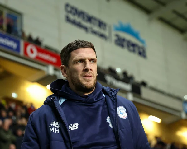 Cardiff City Manager Mark Hudson Ahead Sky Bet Championship Match — Stock Photo, Image