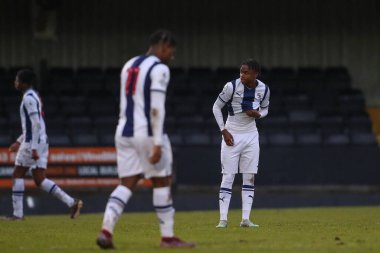 West Bromwich Albion 'dan Akeel Higgins, 5 Ocak 202' de Keys Park, Hednesford, Birleşik Krallık 'ta oynanan Premier League Cup maçında West Bromwich Albion, Middlesbrough U23' e karşı oynuyor.