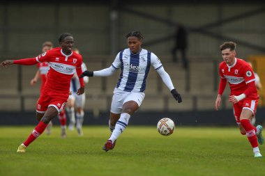 West Bromwich Albion 'dan Reyes Cleary 5 Ocak 202' de Keys Park, Hednesford, Birleşik Krallık 'ta oynanan Premier Lig Kupası maçında West Bromwich Albion, Middlesbrough U23' e karşı.