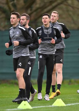 Plymouth Argyle defans oyuncusu James Bolton (2) Plymouth Argyle antrenman oturumunda Plymouth Argyle antrenman sahasında, Plymouth, İngiltere, 5 Ocak 202