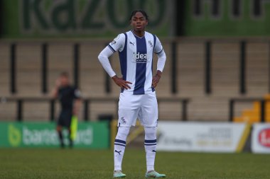 West Bromwich Albion 'dan Akeel Higgins Premier Lig Kupası maçı sırasında West Bromwich Albion, Middlesbrough U23' e karşı Keys Park, Hednesford, Birleşik Krallık, 5 Ocak 202