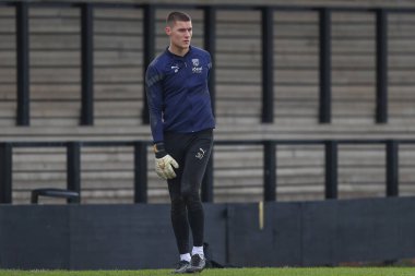West Bromwich Albion 'dan Ted Cann # 30 Premier League Cup maçı öncesinde ısınma turunda West Bromwich Albion, Middlesbrough U23' e karşı Keys Park, Hednesford, Birleşik Krallık, 5 Ocak 202