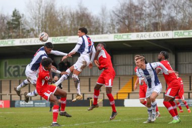 West Bromwich Albion 'dan 34 numaralı Ethan Ingram, 5 Ocak 202' de Keys Park, Hednesford 'da oynanan West Bromwich Albion vs Middlesbrough U23' s Premier Lig Kupası maçında başlığı kaçırdı.