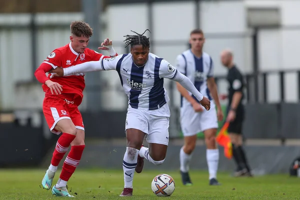 West Bromwich Albion 'dan Reyes Cleary 5 Ocak 202' de Keys Park, Hednesford, Birleşik Krallık 'ta oynanan Premier Lig Kupası maçında West Bromwich Albion, Middlesbrough U23' e karşı.