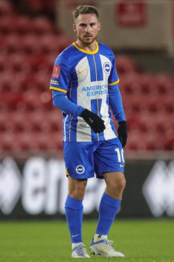Brighton & Hove Albion 'dan Alexis Mac Allister # 10 Emirates FA Cup maçı sırasında Middlesbrough - Brighton ve Hove Albion Riverside Stadyumu, Middlesbrough, Birleşik Krallık, 7 Ocak 202