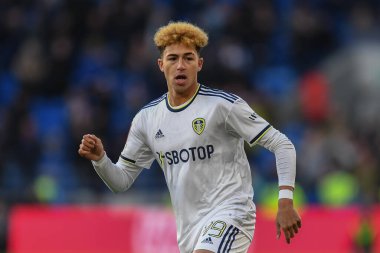 Cardiff City Stadyumu 'nda oynanan Cardiff City - Leeds United üçüncü tur karşılaşmasında Leeds United' tan 49. Mateo Fernnndez, 8 Ocak 2023