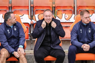 Nottingham Forest 'ın teknik direktörü Steve Cooper, Birleşik Krallık Bloomfield Road, Blackpool' da oynanan Blackpool - Nottingham Forest maçında 3.