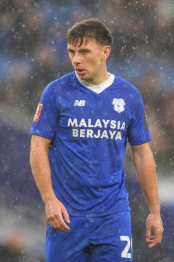 Cardiff City 'den Mark Harris # 29, Cardiff City' nin 8 Ocak 202 'de Cardiff City Stadyumu' nda oynanan Cardiff City - Leeds United üçüncü tur karşılaşmasında