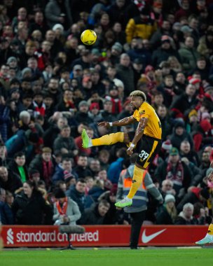 Wolverhampton Wanderers 'dan Adama Traor # 37 Emirates FA Cup üçüncü tur karşılaşmasında Liverpool Wolverhampton Wanderers' a karşı Anfield, Liverpool, İngiltere, 7 Ocak 2023