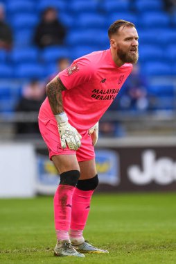 Cardiff City 'den Jak Alnwick # 21, Cardiff City Cardiff City Stadyumu' nda Cardiff City 'ye karşı üçüncü tur karşılaşmasında, 8 Ocak 202