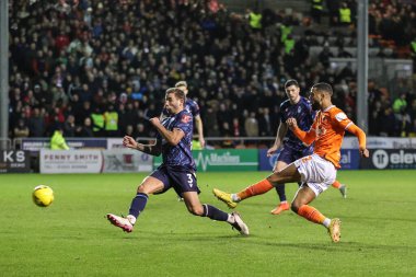 Blackpool 'un 22 numaralı oyuncusu CJ Hamilton, 7 Ocak 202' de Bloomfield Road, Blackpool 'da oynanan Blackpool - Nottingham Forest maçında 3-0 berabere kaldı.