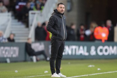 Roberto De Zerbi teknik direktörü Brighton & Hove Albion, Birleşik Krallık 'ın Riverside Stadyumu' nda Middlesbrough-Brighton ve Hove Albion maçında, 7 Ocak 202 tarihinde oynanacak.