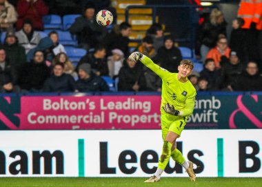 Plymouth Argyle kalecisi Michael Cooper (1), 7 Ocak 202 'de Bolton Stadyumu' nda Bolton Wanderers - Plymouth Argyle maçında