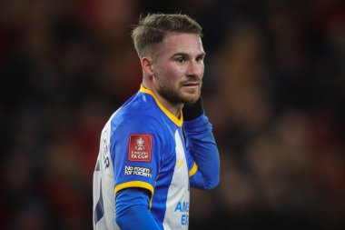 Brighton & Hove Albion 'dan Alexis Mac Allister # 10 Emirates FA Cup 3. tur karşılaşmasında Middlesbrough - Brighton ve Hove Albion Riverside Stadyumu, Middlesbrough, Birleşik Krallık, 7 Ocak 202