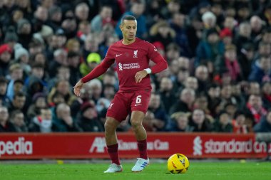 Liverpool 'lu Thiago Alcntara # 6. Liverpool FA Cup Üçüncü Raundda Liverpool Wolverhampton Wanderers' a karşı Anfield, Liverpool, İngiltere, 7 Ocak 2023