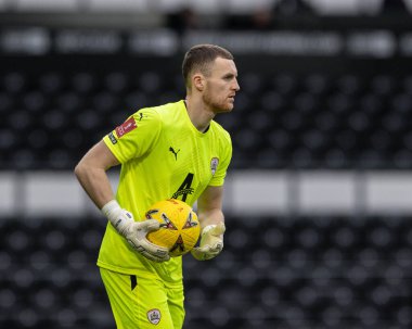 Barnsley 'den Jack Walton # 1 Emirates FA Cup Turu' nda Derby County, Barnsley 'e karşı 8 Ocak 202' de Pride Park Stadyumu 'nda oynanan üçüncü tur karşılaşmasında