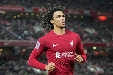 Liverpool 'dan Trent Alexander-Arnold # 66, Liverpool FA Cup Üçüncü Raundunda Liverpool' a karşı Wolverhampton Wanderers Anfield, Liverpool, İngiltere 'de, 7 Ocak 202