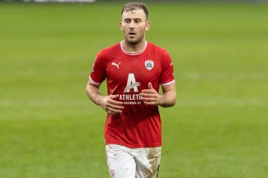 Barnsley 'den Herbie Kane # 8, Birleşik Krallık' ın başkenti Pride Park Stadyumu 'nda oynanan Derby County - Barnsley maçında 3. tur karşılaşmasında.