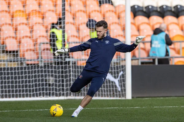Chris Maxwell Blackpool Pregame Warmup Session Emirates Cup Third Match — Foto de Stock