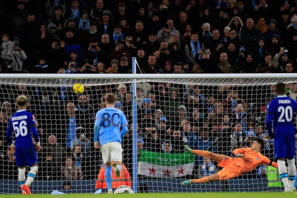 Manchester City 'den 26 numaralı Riyad Mahrez, 8 Ocak 202 tarihinde Etihad Stadyumu' nda oynanan ve Manchester City 'nin Chelsea' ye karşı oynadığı üçüncü tur karşılaşmasında penaltı noktasından 4-0 berabere kaldı.