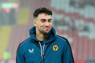 Wolverhampton Wanderers 'dan Max Kilman # 23 Emirates FA Cup üçüncü tur karşılaşmasında Liverpool Wolverhampton Wanderers' a karşı Anfield, Liverpool, İngiltere, 7 Ocak 202