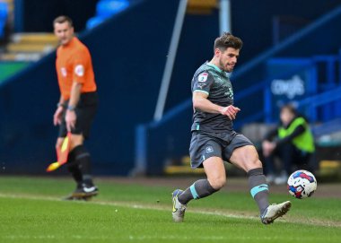 Plymouth Argyle orta saha oyuncusu Joe Edwards (8), 7 Ocak 202 'de Bolton Stadyumu, Bolton Üniversitesi' nde oynanan 1.