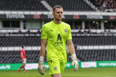 Barnsley 'den Jack Walton # 1 Emirates FA Cup Turu' nda Derby County, Barnsley 'e karşı 8 Ocak 202' de Pride Park Stadyumu 'nda oynanan üçüncü tur karşılaşmasında