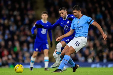 Manchester City 'den 16 numaralı Rodri ve Chelsea' den 22 numaralı Hakim Ziyech, 8 Ocak 202 tarihinde Etihad Stadyumu 'nda oynanan ve Manchester City' nin Chelsea 'ye karşı oynadığı üçüncü tur karşılaşmasında top için Chelsea' de mücadele etti.