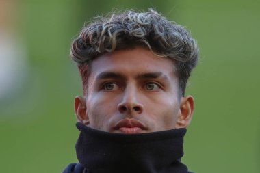 Brighton & Hove Albion 'dan Jeremy Sarmiento, Middlesbrough - Brighton ve Hove Albion maçının öncesinde Riverside Stadyumu, Middlesbrough, İngiltere, 7 Ocak 202' de Riverside Stadyumu 'na geldi.