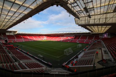 General view inside The Riverside Stadium ahead of the Emirates FA Cup match Middlesbrough vs Brighton and Hove Albion at Riverside Stadium, Middlesbrough, United Kingdom, 7th January 202 clipart