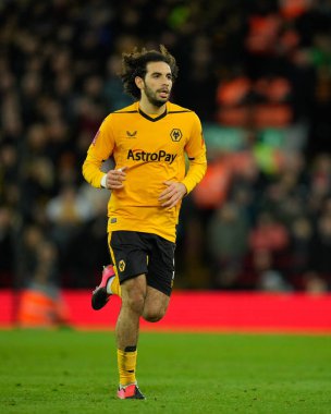 Wolverhampton Wanderers 'ın Rayan At-Nouri # 3' ü, 7 Ocak 2023 tarihinde İngiltere 'nin Liverpool kentinde oynanan Liverhampton Wanderers-Wolverhampton maçında oynanan üçüncü tur karşılaşmasında