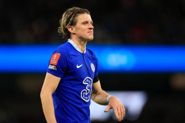 8 Ocak 202 'de Etihad Stadyumu' nda Manchester City Chelsea 'ye karşı oynanan FA Cup üçüncü tur karşılaşmasında Chelsea' den Conor Gallagher # 23.