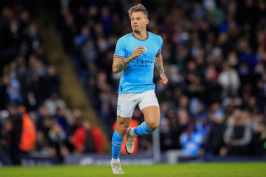 Kalvin Phillips #4 of Manchester City comes on as a substitute during the Emirates FA Cup Third Round match Manchester City vs Chelsea at Etihad Stadium, Manchester, United Kingdom, 8th January 202 clipart