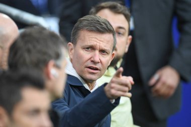 Leeds United takımının teknik direktörü Jesse Marsch, 8 Ocak 202 'de Cardiff City, Cardiff, İngiltere' de oynanan Cardiff City-Leeds Stadyumu 'nda oynanan 3.