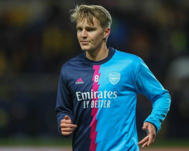 Arsenal 'in Martin degaard # 8' i, 9 Ocak 2023 tarihinde, Birleşik Krallık 'ın Kassam Stadyumu' nda oynanan 3.