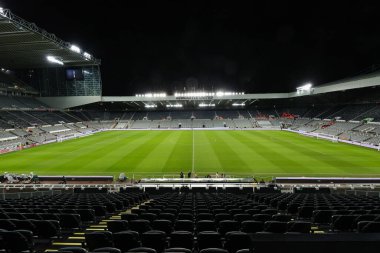 St. James 's Park' ın genel görünümü, Newcastle United 'ın Carabao Kupası çeyrek final maçı sırasında Newcastle United ile Leicester City' nin St.James 's Park, Newcastle, İngiltere, 10 Ocak 202