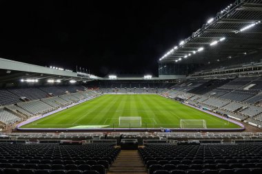 St. James 's Park' ın genel görünümü, Newcastle United 'ın Carabao Kupası çeyrek final maçı sırasında Newcastle United ile Leicester City' nin St.James 's Park, Newcastle, İngiltere, 10 Ocak 202