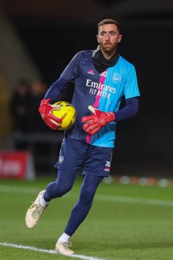 Arsenal 'den Matt Turner, 9 Ocak 202' de Oxford, İngiltere 'deki Kassam Stadyumu' nda oynanan 3.