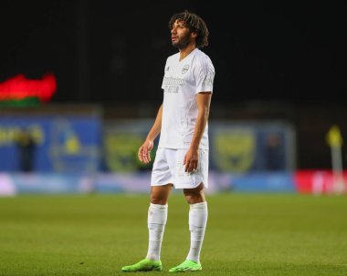 Muhammed Elneny # 25 numara Arsenal, 9 Ocak 202 tarihinde Oxford United 'ın Kassam Stadyumu' nda oynadığı üçüncü tur müsabakasında.
