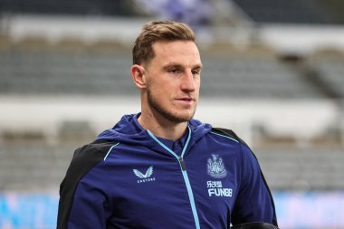 Newcastle United 'dan Chris Wood # 20 Carabao Kupası çeyrek final maçı öncesinde St.James' s Park, Newcastle, 10 Ocak 202 'de Newcastle City' de Newcastle United ile karşı karşıya geldi.
