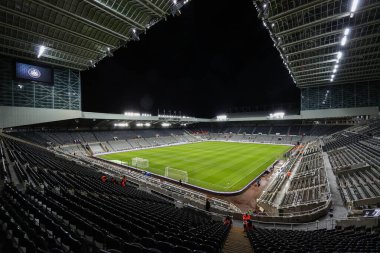 St. James 's Park' ın genel görünümü, Newcastle United 'ın Carabao Kupası çeyrek final maçı sırasında Newcastle United ile Leicester City' nin St.James 's Park, Newcastle, İngiltere, 10 Ocak 202