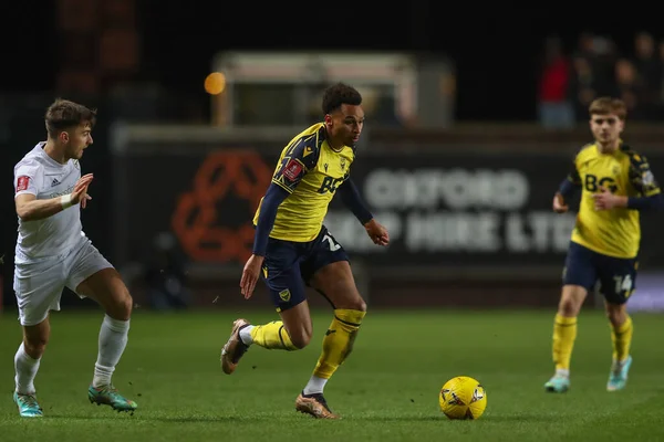 Josh Murphy Oxford United Runs Ball Emirates Cup Third Match — Foto Stock